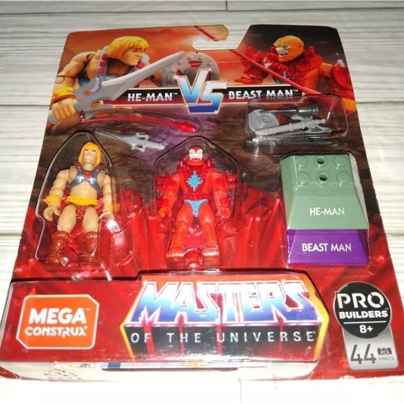 Mega Construx Masters of the Universe HE-MAN VS BEAST MAN Building Toys - Picture 6 of 9